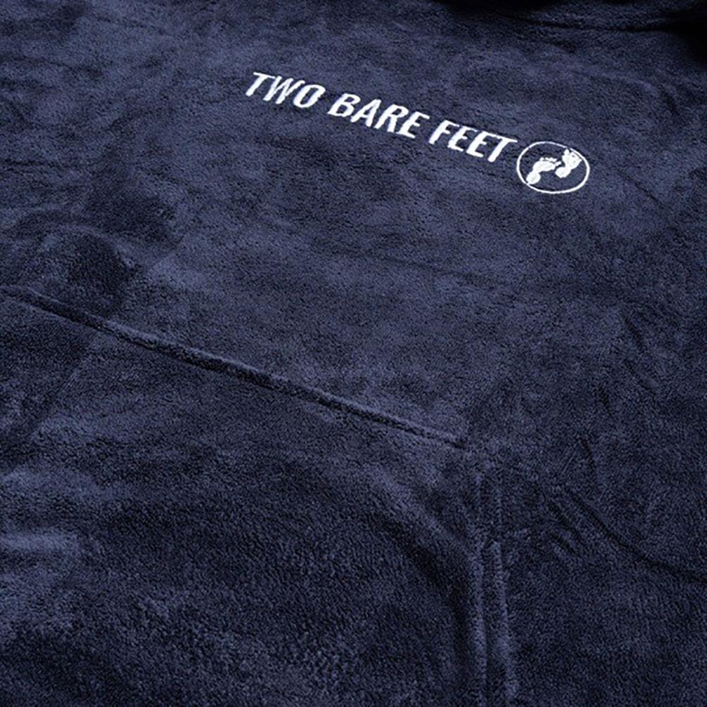 Two Bare Feet Towelling Changing Robe - Black Extra Image 2